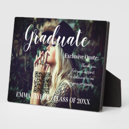Custom Class of 2023 Foto Abschluss Typografy Fotoplatte