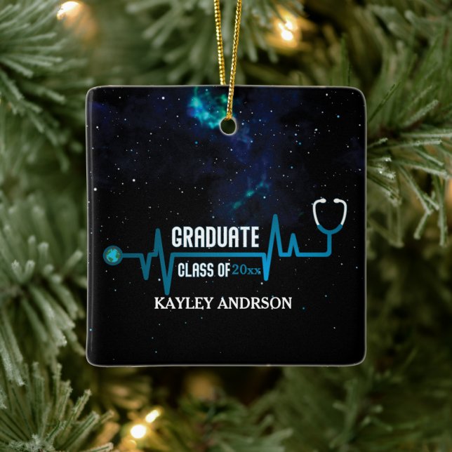 Custom Class of 2023 Future Nurse Keramikornament (Baum)