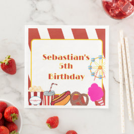 Custom Classic Carnival Geburtstagsparty Serviette