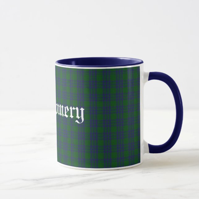 Custom Classic Montgomery Tartan Karierte Tasse (Rechts)