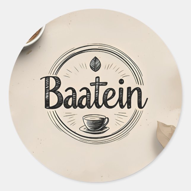 Custom Classic Round Stickers, Format: Sheet of St Runder Aufkleber (Vorderseite)