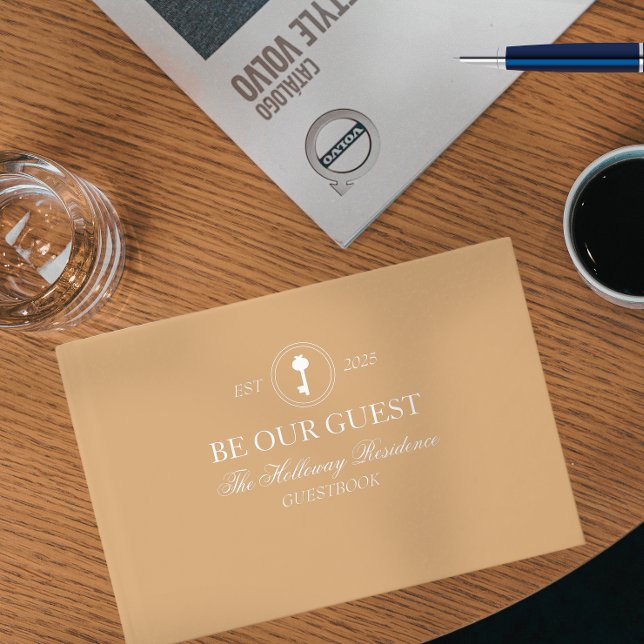 Custom Classic sei unser Gästebuch (Looking for the perfect gift for hostess in your life? What's better than a personalized guestbook?)