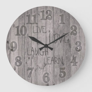 Custom Clock Change Words Große Wanduhr