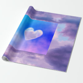 CUSTOM CLOUUD HERZ Wrackpapier Geschenkpapier