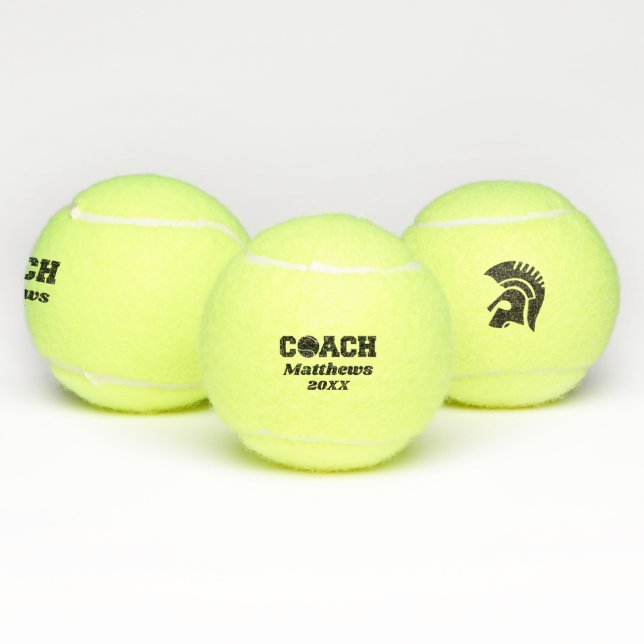 Custom Coach Team Tennisball Danke Geschenk Tennisbälle (Multi)