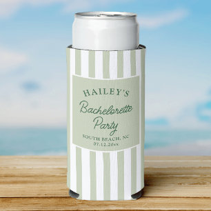 Custom Coastal Bachelorette Strand & Fun Selters Dosenkühler