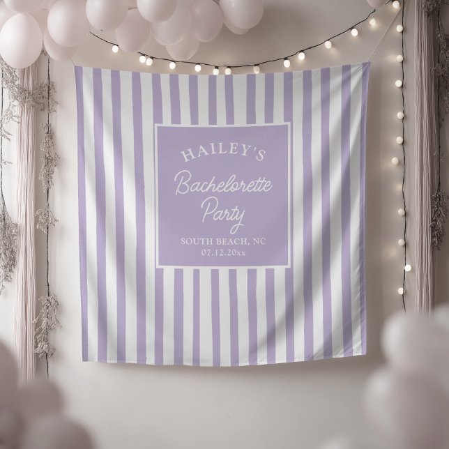 Custom Coastal Bachelorette Strand & Fun Wandteppich (Von Creator hochgeladen)