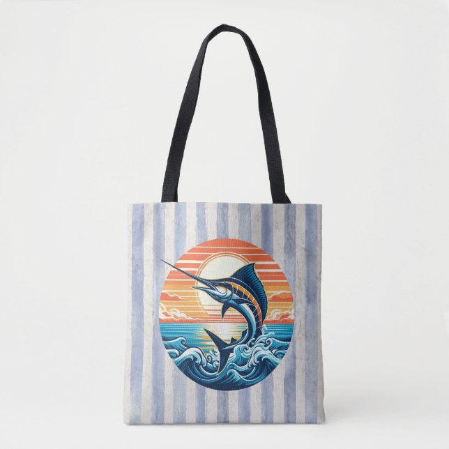 Custom Coastal/nautical/beach marlin sunset (Vorderseite)