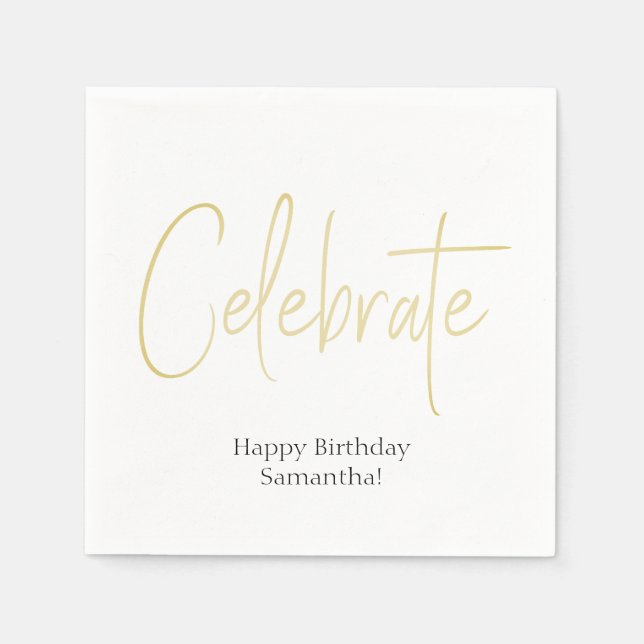 Custom Cocktail Napkins Serviette (Vorderseite)