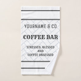 Custom Coffee Bar Modern Farmhouse Handtuch