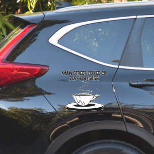 CUSTOM COFFEE BUSINESS CAR DECAL STICKERS AUFKLEBER