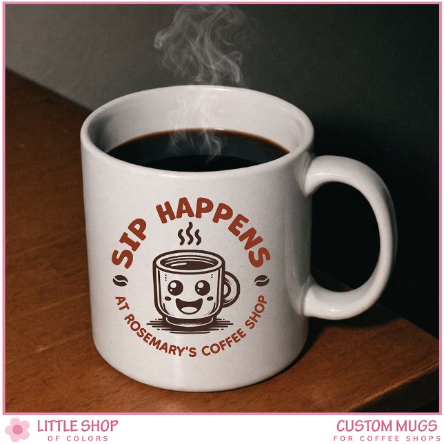 Custom Coffee Shop Café Coffee Bar Kaffeetasse (Von Creator hochgeladen)