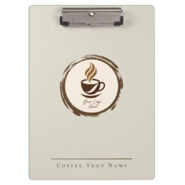 Custom Coffee Shop Clipboard with Logo and name Klemmbrett