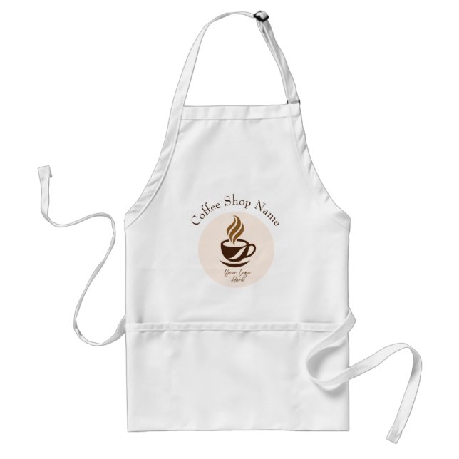 Custom Coffee Shop Employee Apron – Personalized Schürze (Vorne)