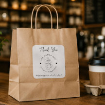 Custom Coffee Shop Fügen Sie Ihr Logo Minimalistis