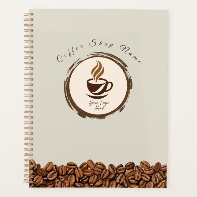 Custom Coffee Shop Planner – Personalized Business Planer (Vorderseite)