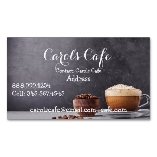 Custom Coffeehouse Café Coffee Shop Business Card Magnetische Visitenkarte