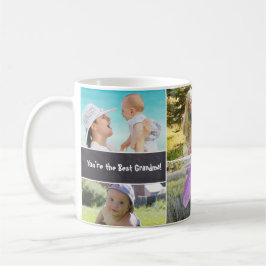 Custom Collage 6 Fotos, Personalisiert, chalkulier Tasse
