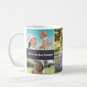 Custom Collage 6 Fotos, Personalisiert, chalkulier Tasse