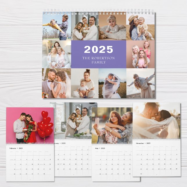 Custom Collage Modernes Family Foto 2025 Kalender (Von Creator hochgeladen)