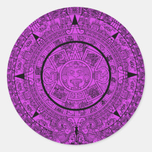 Custom Color Alte Maya Calendar Mexico Aufkleber