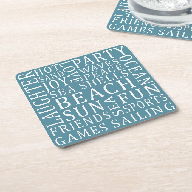 Custom Color Beach House Untersetzer (angewinkelt)