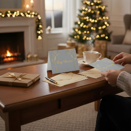 Custom Color Christmas Card Dankeskarte