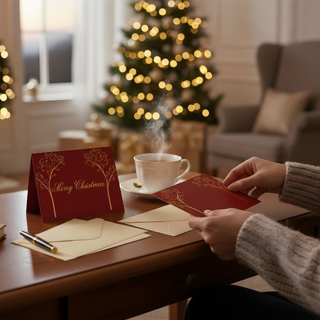 Custom Color Christmas Card Dankeskarte (Von Creator hochgeladen)