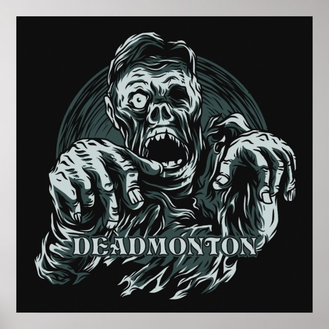 Custom color DEADMONTON Zombie Poster (Vorne)