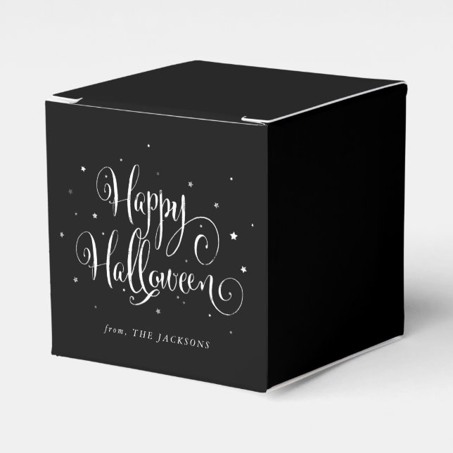 Custom Color+ Message Happy Halloween Fundus Box Geschenkschachtel (Vorderseite)