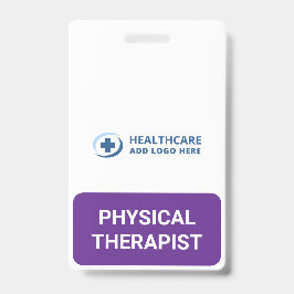 Custom Color PT Physical Therapist Companion Ausweis