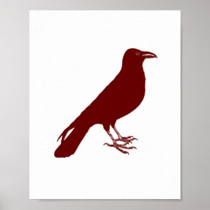 Custom Color Raven Print Poster