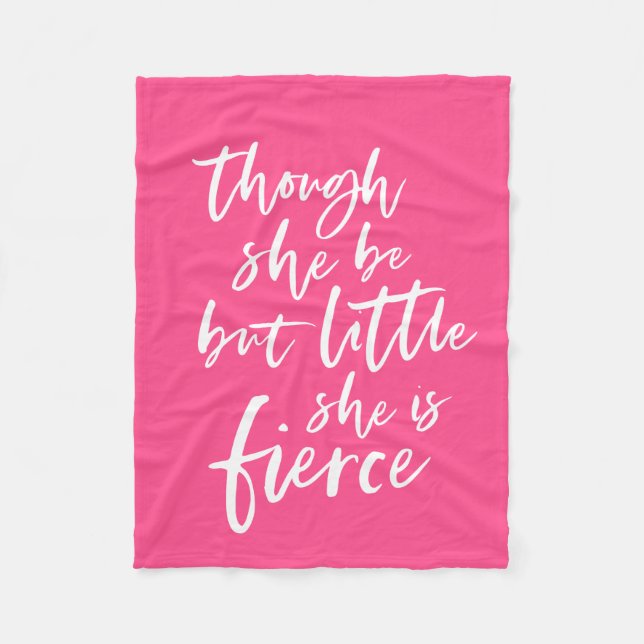 Custom Color Script Klein aber fierce Shakespeare Fleecedecke (Vorderseite)