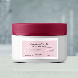 Custom Color Script Lines Ingredients List Label Adressaufkleber