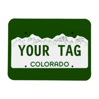 Custom Colorado License Plate Magnet
