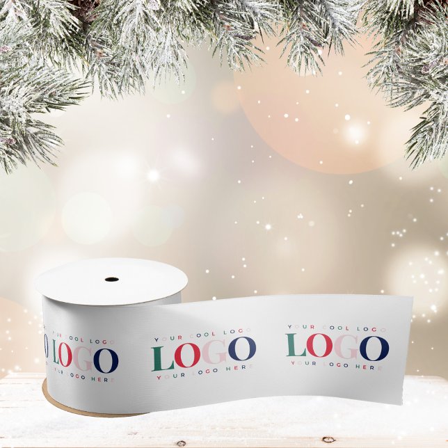 Custom Colorate Rectangle Logo Company Satinband (Von Creator hochgeladen)