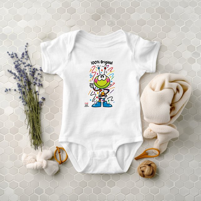 Custom Colorful Alien Emoji Kinderspiel Baby Strampler (Von Creator hochgeladen)