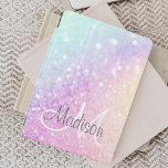 Custom Colorful Glitzer Iridescent Elegante iPad Mini Hülle<br><div class="desc">Dieses farbenfrohe,  bunt gestylte Glitzer-Muster lässt sich einfach mit Ihrem individuelle Name und/oder Monogramm personalisieren.</div>