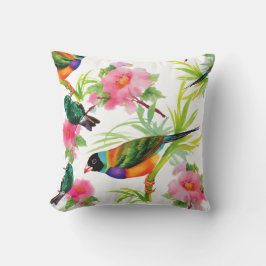 Custom Colorful Kleiner Birds Square Kissen
