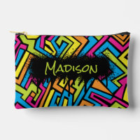 Custom Colorful Neon Graffiti Street Art Muster