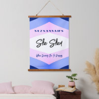 Custom Colorful Wasserfarbe Zickzack sie Shed