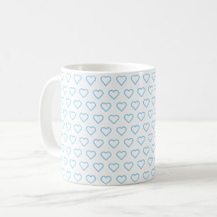 Custom Colors Coffee Tasse with Hearts - Liebe Gif