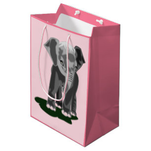 Custom Colors Geschenktasche Kleiner Elefant Mittlere Geschenktüte