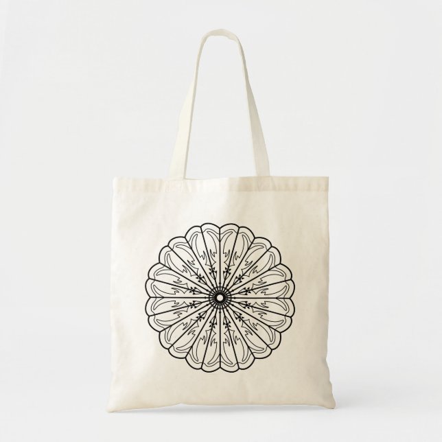 CUSTOM COLORS minimalistisches Design der boho Blu Tragetasche (Vorne)