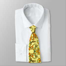 Custom Colors Neck Tie mit Golden Fire Krawatte