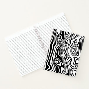 Custom Colors Notebook mit Abstrakten Waves Notizbuch