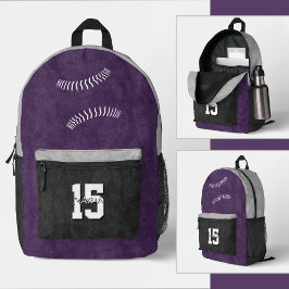 custom colors softball athlete jersey number bedruckter rucksack