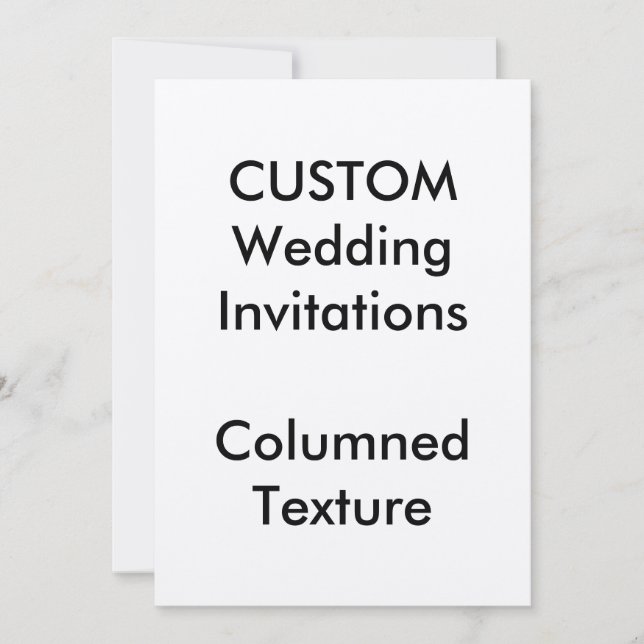 Custom COLUMNED Wedding Invitations 5"x7" Einladung (Vorderseite)