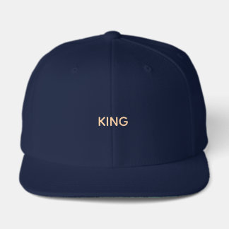 Custom Comfort KING Text Navy-Hut Street Wear-Mütz Truckerkappe