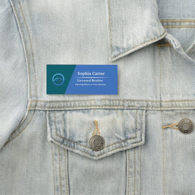 Custom Company Business Logo Employee Magnetic Nam Namensschild (Beispiel)